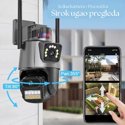 Wifi dual kamera sa AI detekcijom pokreta