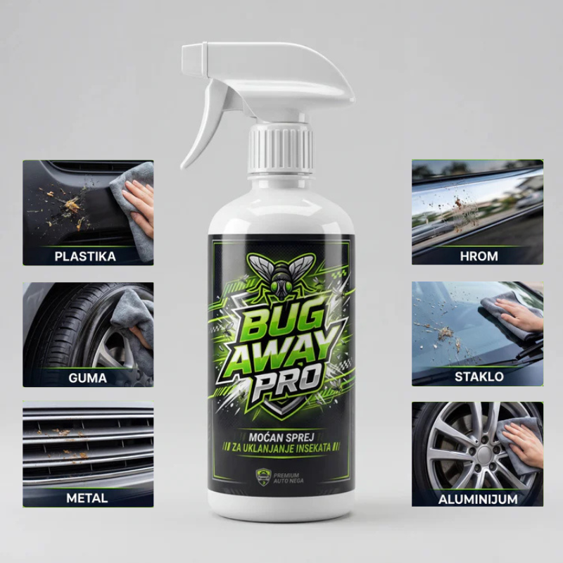 Bug remover-sprej za uklanjanje mušica i insekata sa automobila