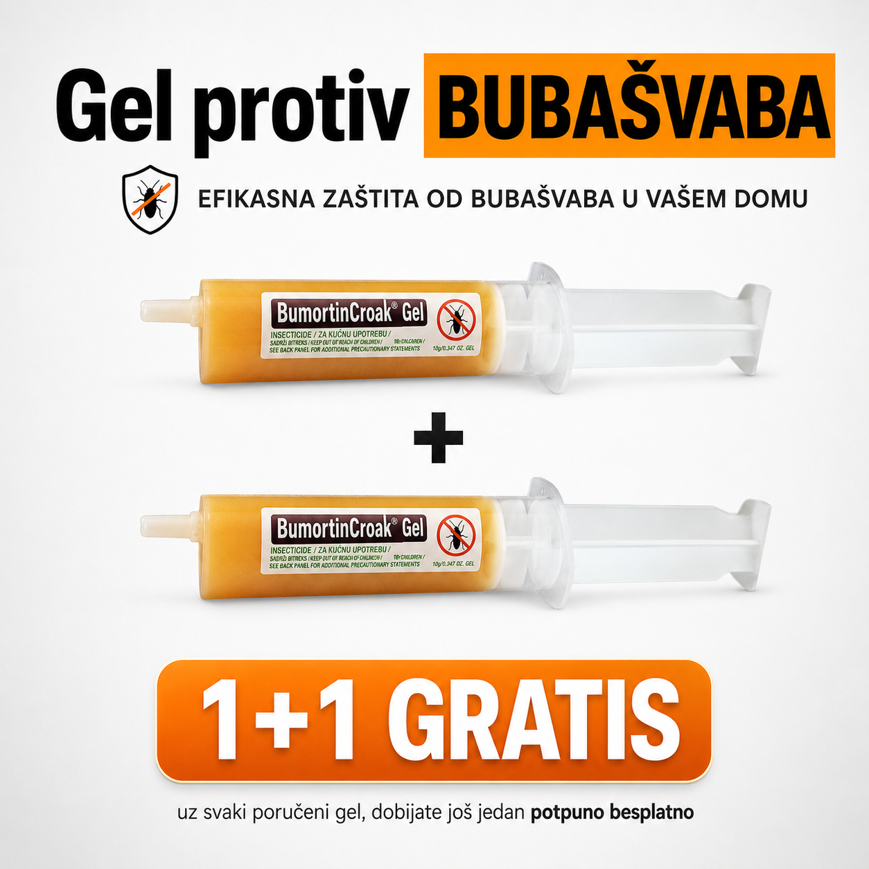 Bumortin protiv bubašvaba i bubarusa-1+1 GRATIS